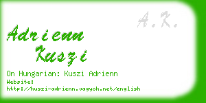 adrienn kuszi business card